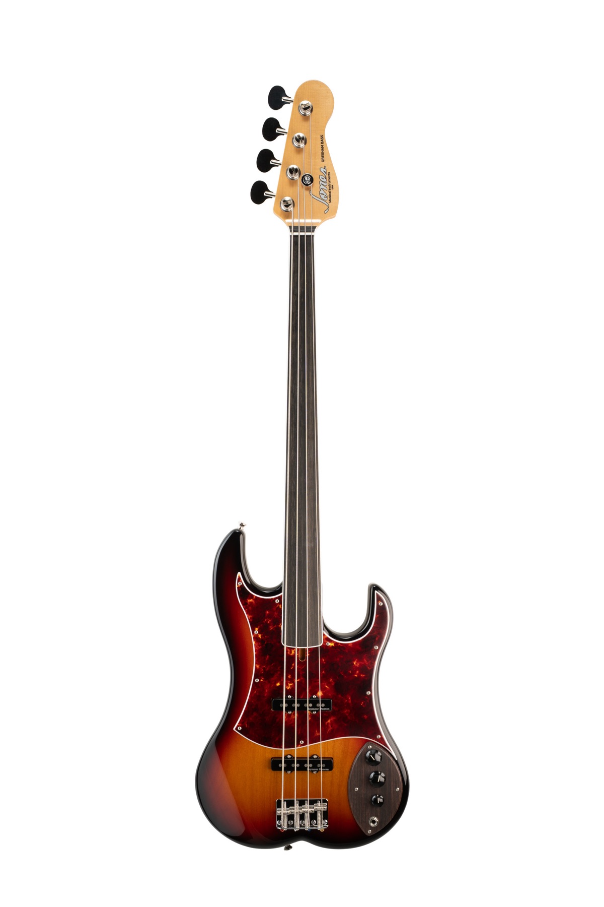 Gresham in Sunburst, Natural Headstock finish